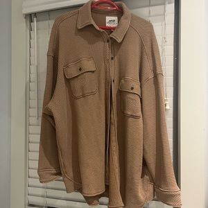 Aerie LumberJane Waffle Shirt